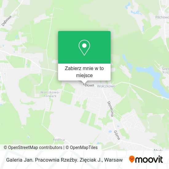 Mapa Galeria Jan. Pracownia Rzeźby. Zięciak J.