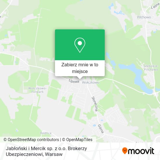 Mapa Jabłoński i Mercik sp. z o.o. Brokerzy Ubezpieczeniowi