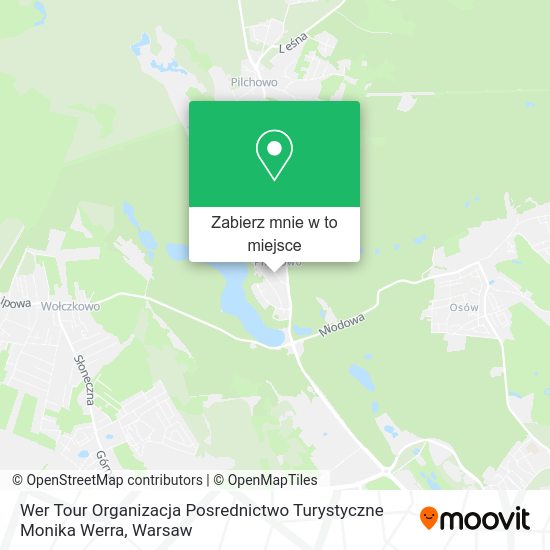 Mapa Wer Tour Organizacja Posrednictwo Turystyczne Monika Werra