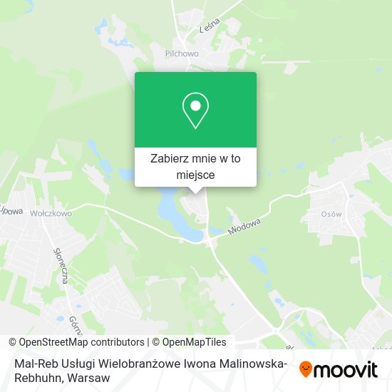 Mapa Mal-Reb Usługi Wielobranżowe Iwona Malinowska-Rebhuhn