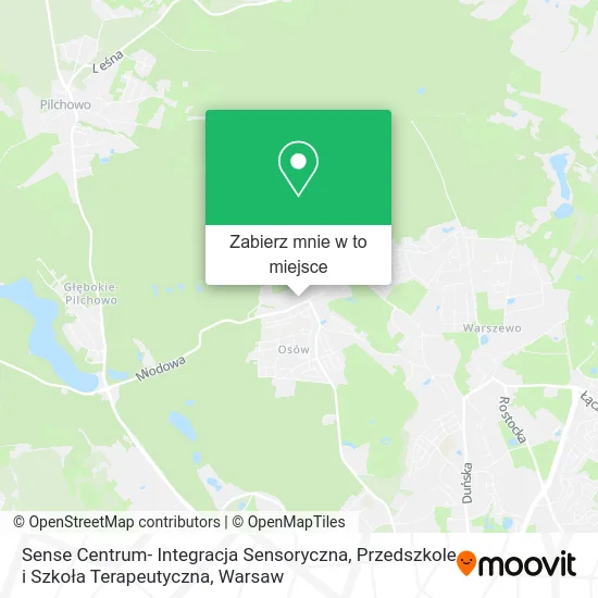 Mapa Sense Centrum- Integracja Sensoryczna, Przedszkole i Szkoła Terapeutyczna