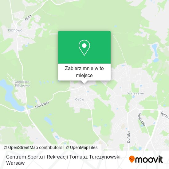 Mapa Centrum Sportu i Rekreacji Tomasz Turczynowski