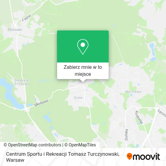 Mapa Centrum Sportu i Rekreacji Tomasz Turczynowski