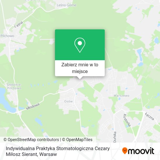 Mapa Indywidualna Praktyka Stomatologiczna Cezary Miłosz Sierant