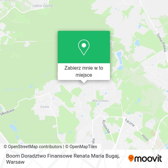 Mapa Boom Doradztwo Finansowe Renata Maria Bugaj