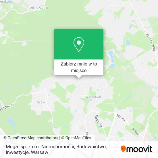 Mapa Mega. sp. z o.o. Nieruchomości, Budownictwo, Inwestycje