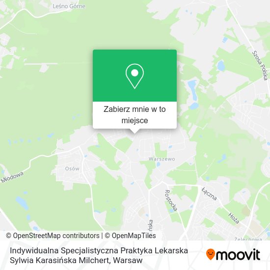 Mapa Indywidualna Specjalistyczna Praktyka Lekarska Sylwia Karasińska Milchert