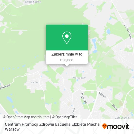 Mapa Centrum Promocji Zdrowia Escuella Elżbieta Piecha