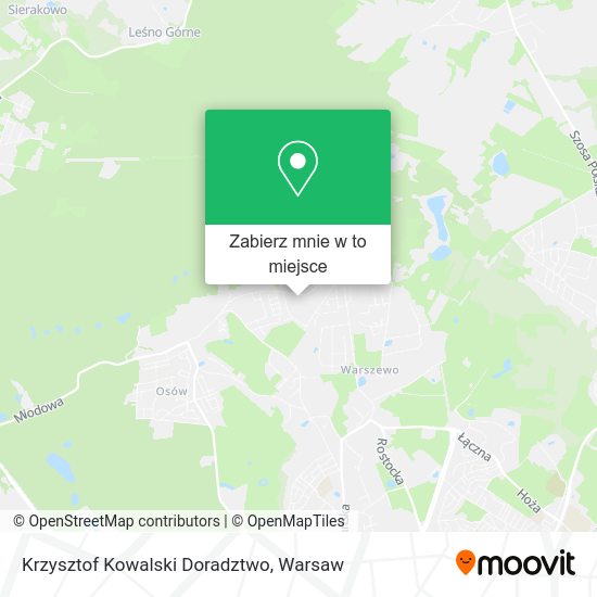 Mapa Krzysztof Kowalski Doradztwo