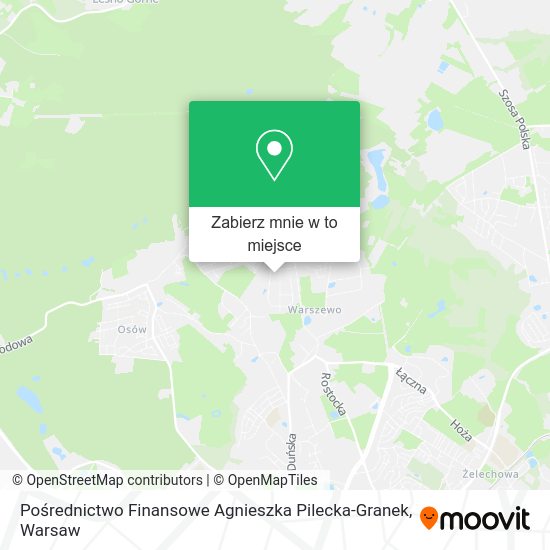 Mapa Pośrednictwo Finansowe Agnieszka Pilecka-Granek