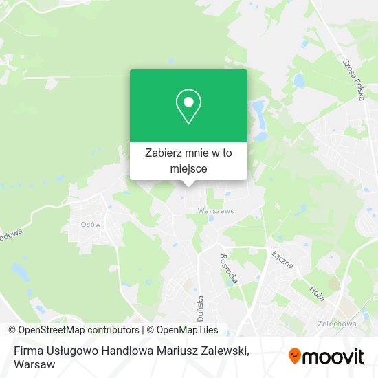 Mapa Firma Usługowo Handlowa Mariusz Zalewski