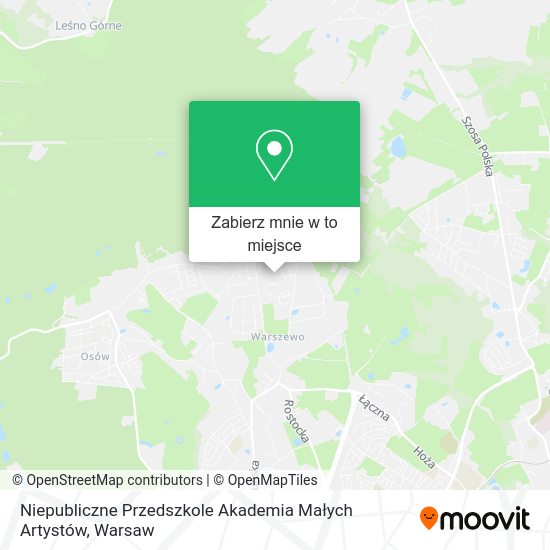 Mapa Niepubliczne Przedszkole Akademia Małych Artystów