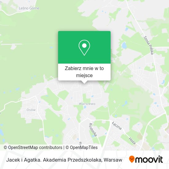 Mapa Jacek i Agatka. Akademia Przedszkolaka