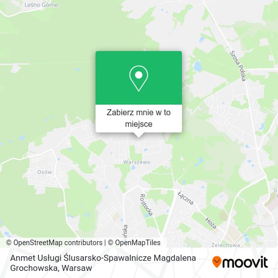 Mapa Anmet Usługi Ślusarsko-Spawalnicze Magdalena Grochowska