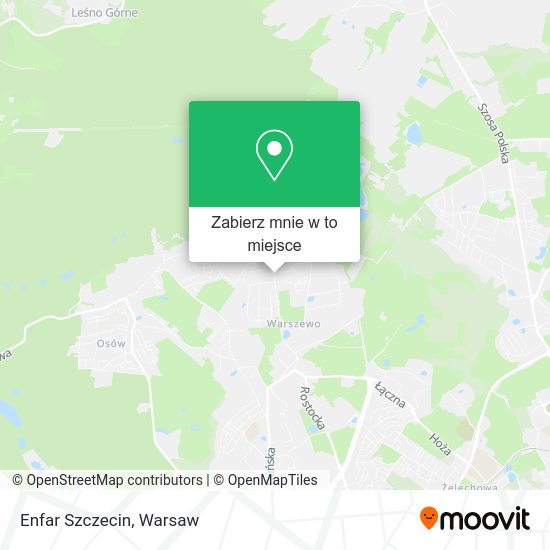 Mapa Enfar Szczecin