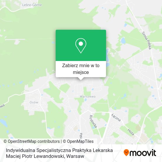 Mapa Indywidualna Specjalistyczna Praktyka Lekarska Maciej Piotr Lewandowski