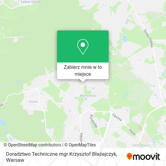 Mapa Doradztwo Techniczne mgr Krzysztof Błażejczyk