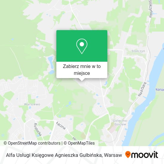 Mapa Alfa Usługi Księgowe Agnieszka Gulbińska