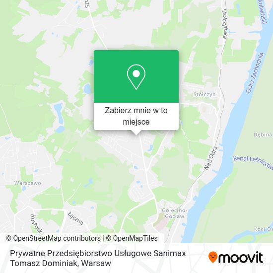 Mapa Prywatne Przedsiębiorstwo Usługowe Sanimax Tomasz Dominiak