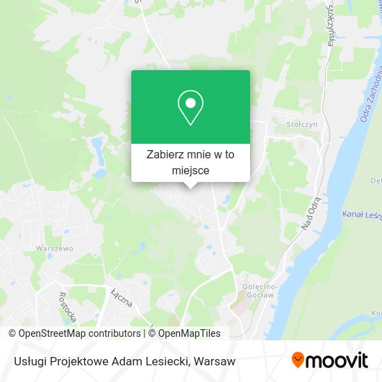 Mapa Usługi Projektowe Adam Lesiecki