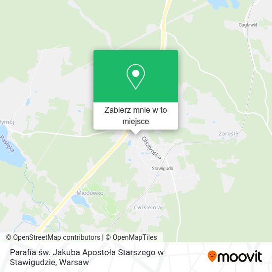 Mapa Parafia św. Jakuba Apostoła Starszego w Stawigudzie