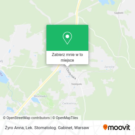 Mapa Żyro Anna, Lek. Stomatolog. Gabinet