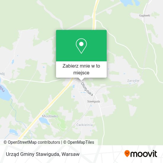 Mapa Urząd Gminy Stawiguda