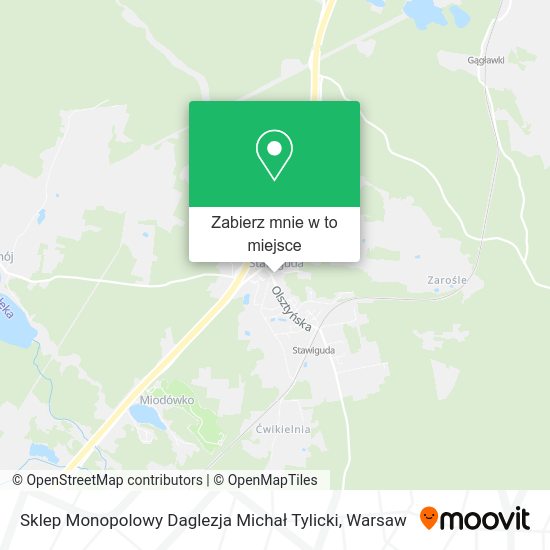 Mapa Sklep Monopolowy Daglezja Michał Tylicki