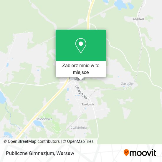 Mapa Publiczne Gimnazjum