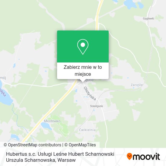 Mapa Hubertus s.c. Usługi Leśne Hubert Scharnowski Urszula Scharnowska