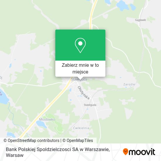 Mapa Bank Polskiej Spoldzielczosci SA w Warszawie