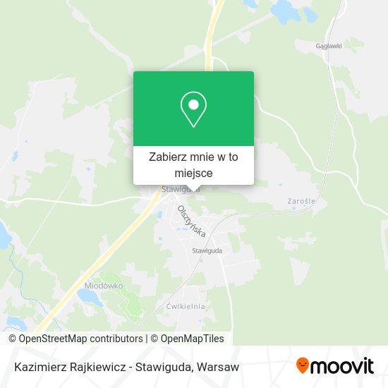 Mapa Kazimierz Rajkiewicz - Stawiguda