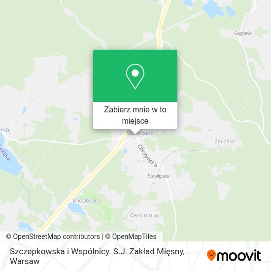 Mapa Szczepkowska i Wspólnicy. S.J. Zakład Mięsny