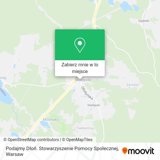 Mapa Podajmy Dłoń. Stowarzyszenie Pomocy Społecznej