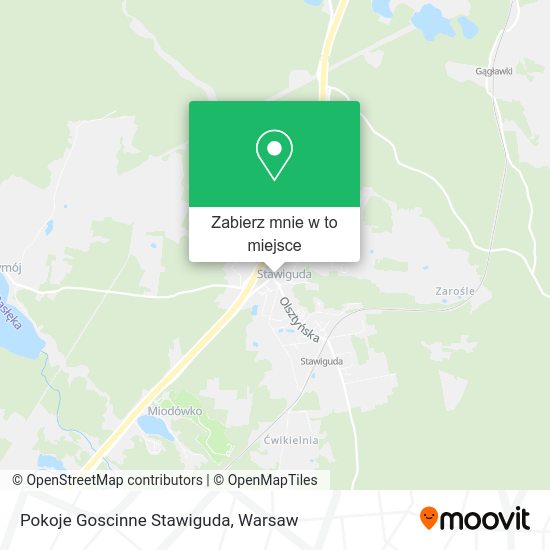 Mapa Pokoje Goscinne Stawiguda