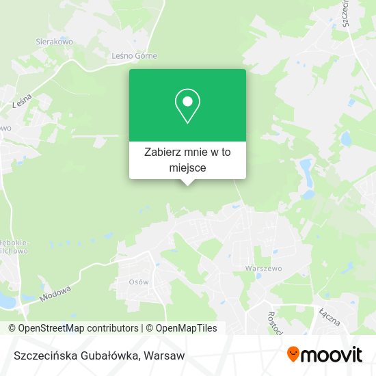 Mapa Szczecińska Gubałówka