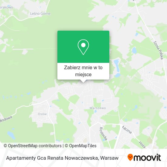 Mapa Apartamenty Gca Renata Nowaczewska