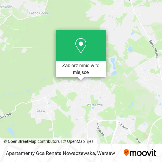 Mapa Apartamenty Gca Renata Nowaczewska