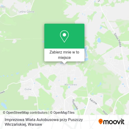 Mapa Imprezowa Wiata Autobusowa przy Puszczy Wkrzańskiej