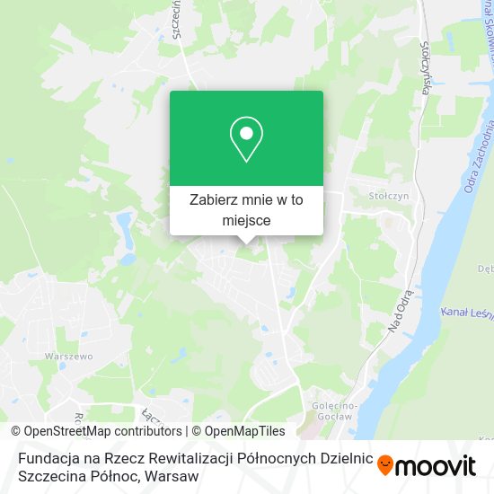 Mapa Fundacja na Rzecz Rewitalizacji Północnych Dzielnic Szczecina Północ