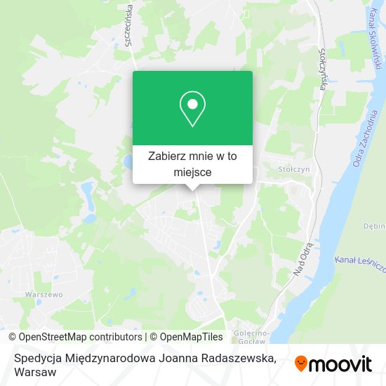 Mapa Spedycja Międzynarodowa Joanna Radaszewska