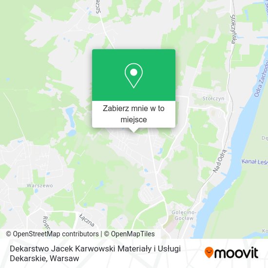 Mapa Dekarstwo Jacek Karwowski Materiały i Usługi Dekarskie