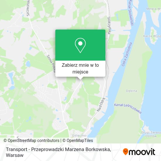 Mapa Transport - Przeprowadzki Marzena Borkowska