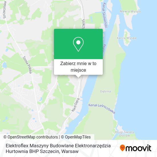 Mapa Elektroflex Maszyny Budowlane Elektronarzędzia Hurtownia BHP Szczecin