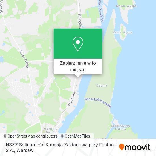 Mapa NSZZ Solidarność Komisja Zakładowa przy Fosfan S.A.