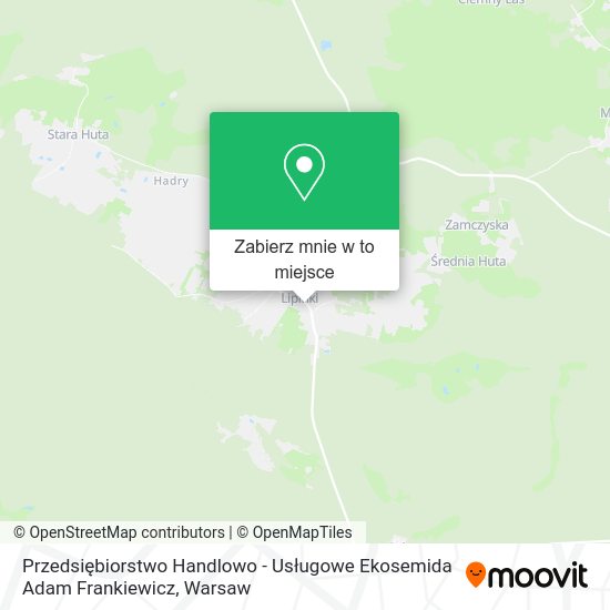 Mapa Przedsiębiorstwo Handlowo - Usługowe Ekosemida Adam Frankiewicz