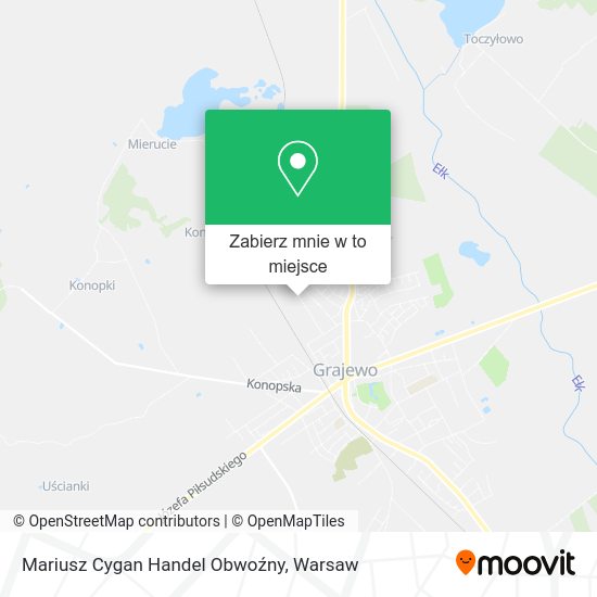 Mapa Mariusz Cygan Handel Obwoźny