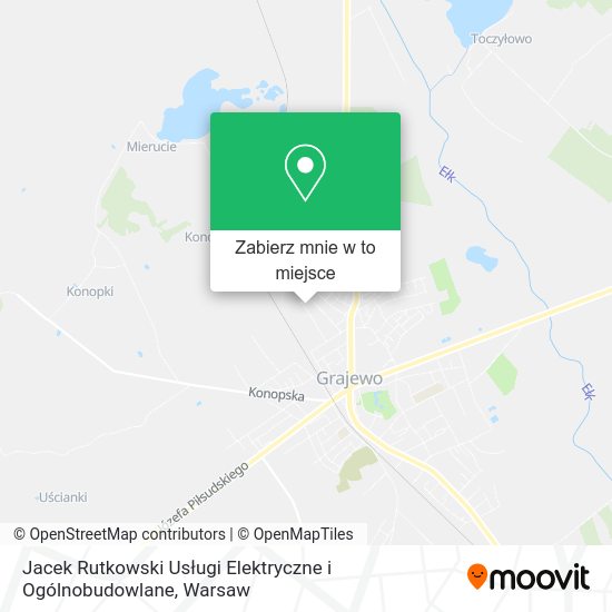 Mapa Jacek Rutkowski Usługi Elektryczne i Ogólnobudowlane