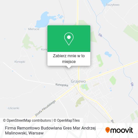 Mapa Firma Remontowo Budowlana Gres Mar Andrzej Malinowski