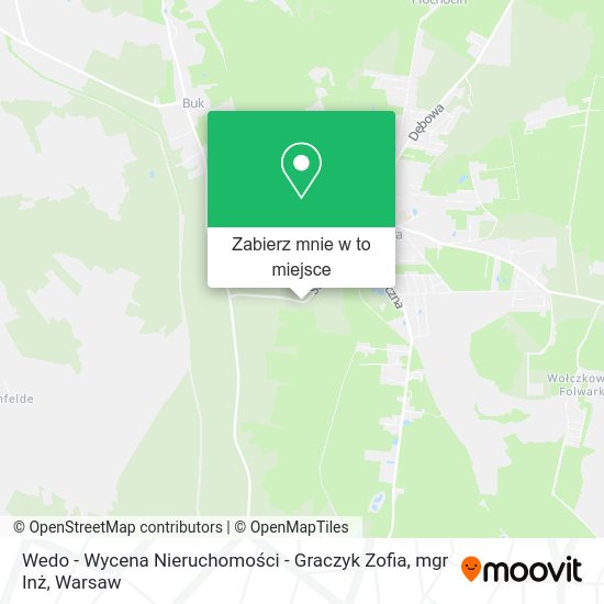 Mapa Wedo - Wycena Nieruchomości - Graczyk Zofia, mgr Inż